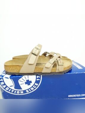 Birkenstock Franca Tabacco Neutral Brown Sandals Women's 6 Narrow NWT NIB Preppy